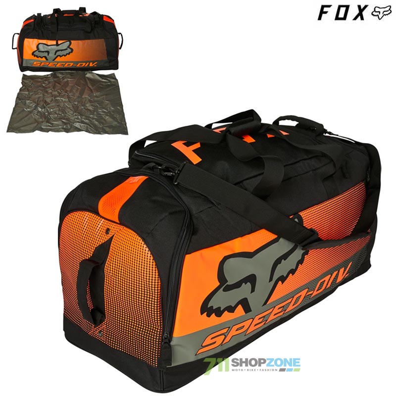 Moto oblečenie - Tašky/vaky, FOX cestovná taška Dier Podium Duffle, neon oranžová